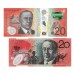 AUSTRALIA 2019 . TWENTY 20 DOLLARS . TWO GENERATION BANKNOTES . IN FOLDER AUSTRALIA 2019 . TWENTY 20 DOLLARS . TWO GENERATION BANKNOTES . IN FOLDER
